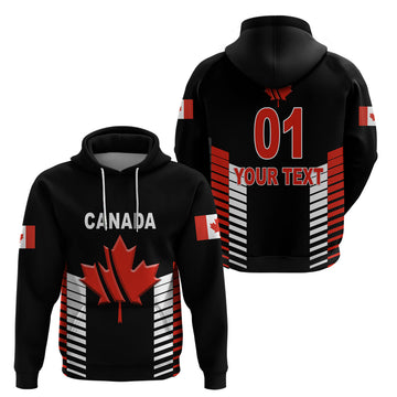 Custom Canada CrickeHoodie Maple Leaf Unique Style Black LT8