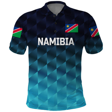 Custom Namibia Cricket Polo Shirt Unique Style Blue LT8
