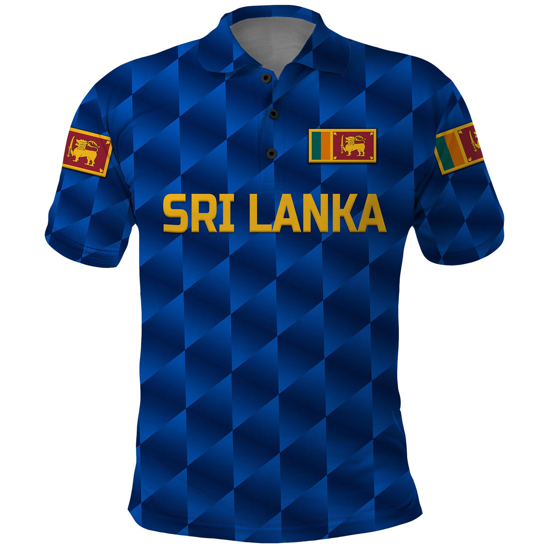 Custom Sri Lanka Cricket Polo Shirt The Lions Unique Blue LT8