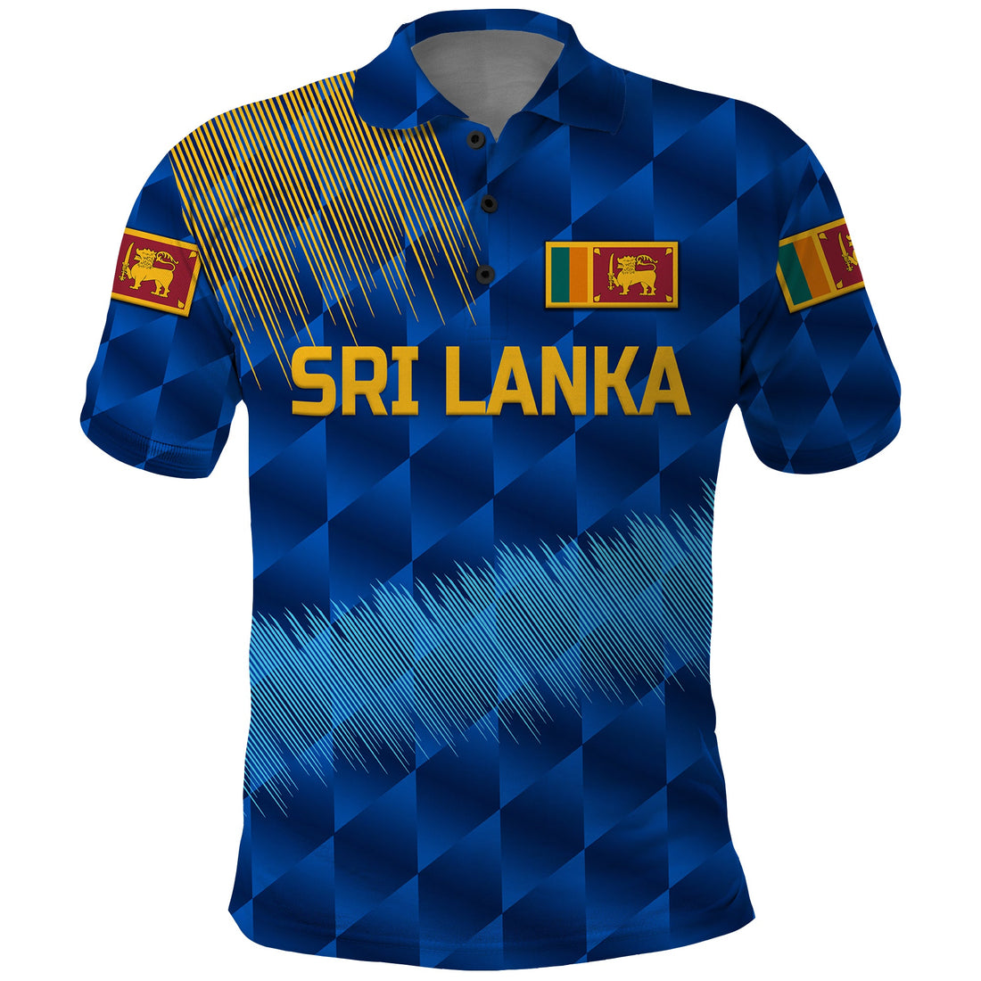 Custom Sri Lanka Cricket Polo Shirt The Lions Special Blue LT8
