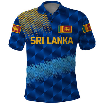 Custom Sri Lanka Cricket Polo Shirt The Lions Special Blue LT8