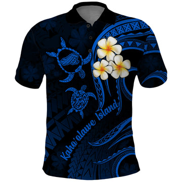 Hawaii Polo Shirt Kahoolawe Islands Polynesian Sunset Plumeria LT9