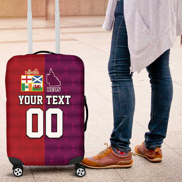 Custom British Lions Australia Queensland Luggage Cover Sporty Style LT9