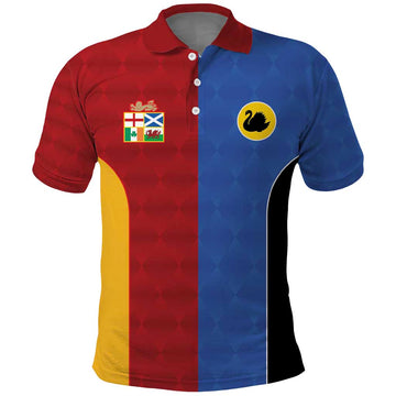 Custom British Lions Australia Western Force Polo Shirt Sporty Style LT9