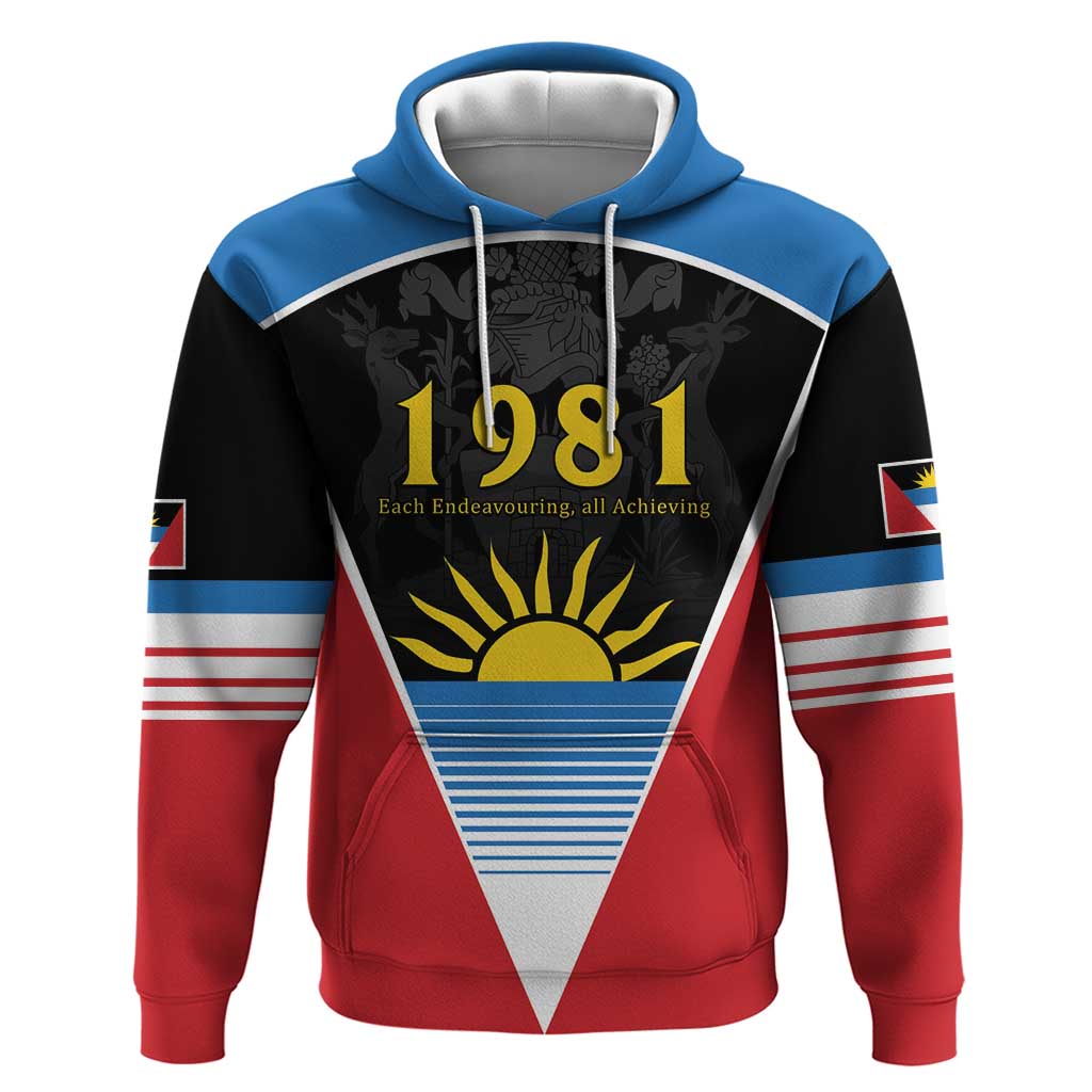 Antigua and Barbuda 1981 Hoodie Each Endeavouring All Achieving LT9
