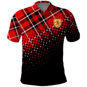Custom Scottish Gaelic Polo Shirt Crest Scotland Lion Tartan LT9