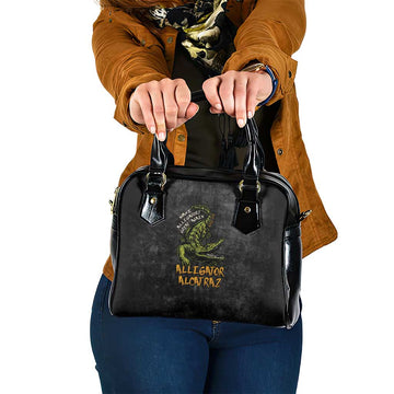 Alligator Alcatraz Est 2025 Shoulder Handbag Vintage Retro LT9