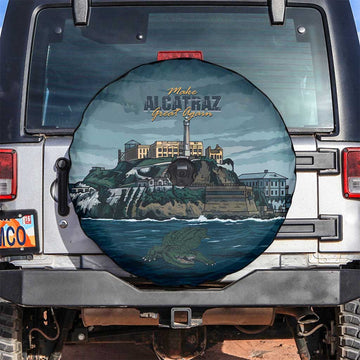 Make Alcatraz Great Again Spare Tire Cover Vintage Retro LT9