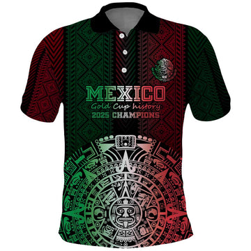 Mexico Football Custom Polo Shirt Mexico's Make History 2025 Flag Style LT9