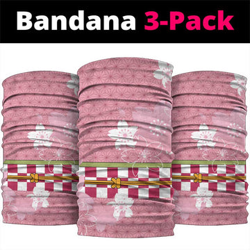Japanese Asanoha Pattern Neck Gaiter Charm Against Evil Spirits LT9