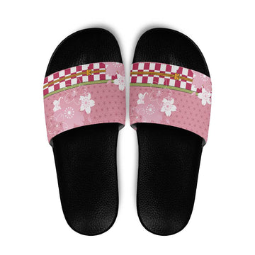 Japanese Asanoha Pattern Slide Sandals Charm Against Evil Spirits LT9