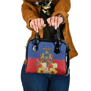 Second Empire of Haiti 1849-1859 Personalized Shoulder Handbag Tropical Hibiscus Flowers LT9