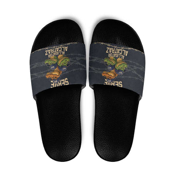Ready To Serve Alligator Alcatraz Slide Sandals LT9