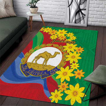 Afro Eritrea New Year Personalized Area Rug Enkutatash Adey Abeba Flower Art LT9