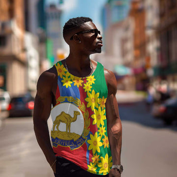 Afro Eritrea New Year Personalized Men Tank Top Enkutatash Adey Abeba Flower Art LT9
