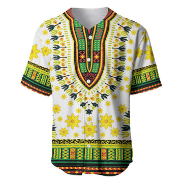 Afro Enkutatash Dashiki and Adey Abeba Baseball Jersey LT9