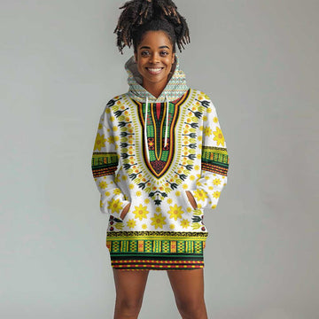 Afro Enkutatash Dashiki and Adey Abeba Hoodie Dress LT9