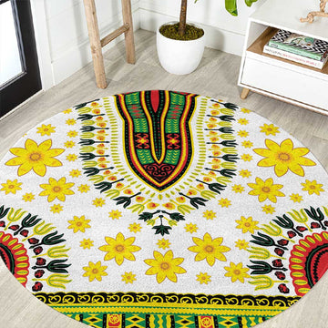 Afro Enkutatash Dashiki and Adey Abeba Round Carpet LT9