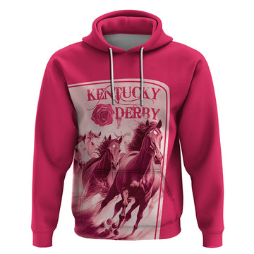 Kentucky Horse Racing Personalized Hoodie Pink Out LT9