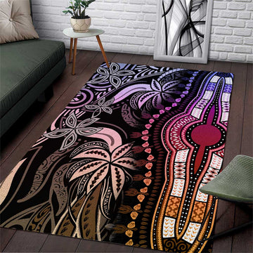 Polynesia Mixed African Dashiki Area Rug Afro-pacific Culture - Pastel LT9