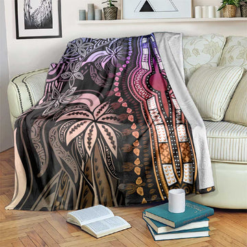 Polynesia Mixed African Dashiki Blanket Afro-pacific Culture - Pastel LT9