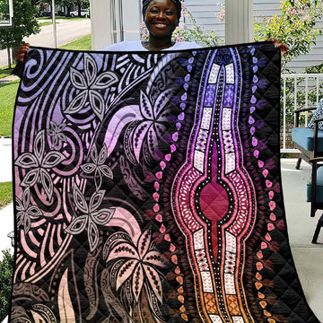 Polynesia Mixed African Dashiki Quilt Afro-pacific Culture - Pastel LT9