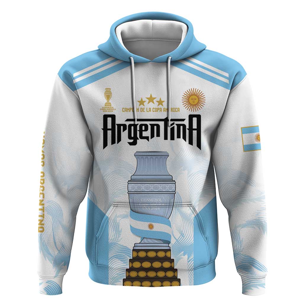 Argentina Champions Football Custom Hoodie Campeon de America LT9