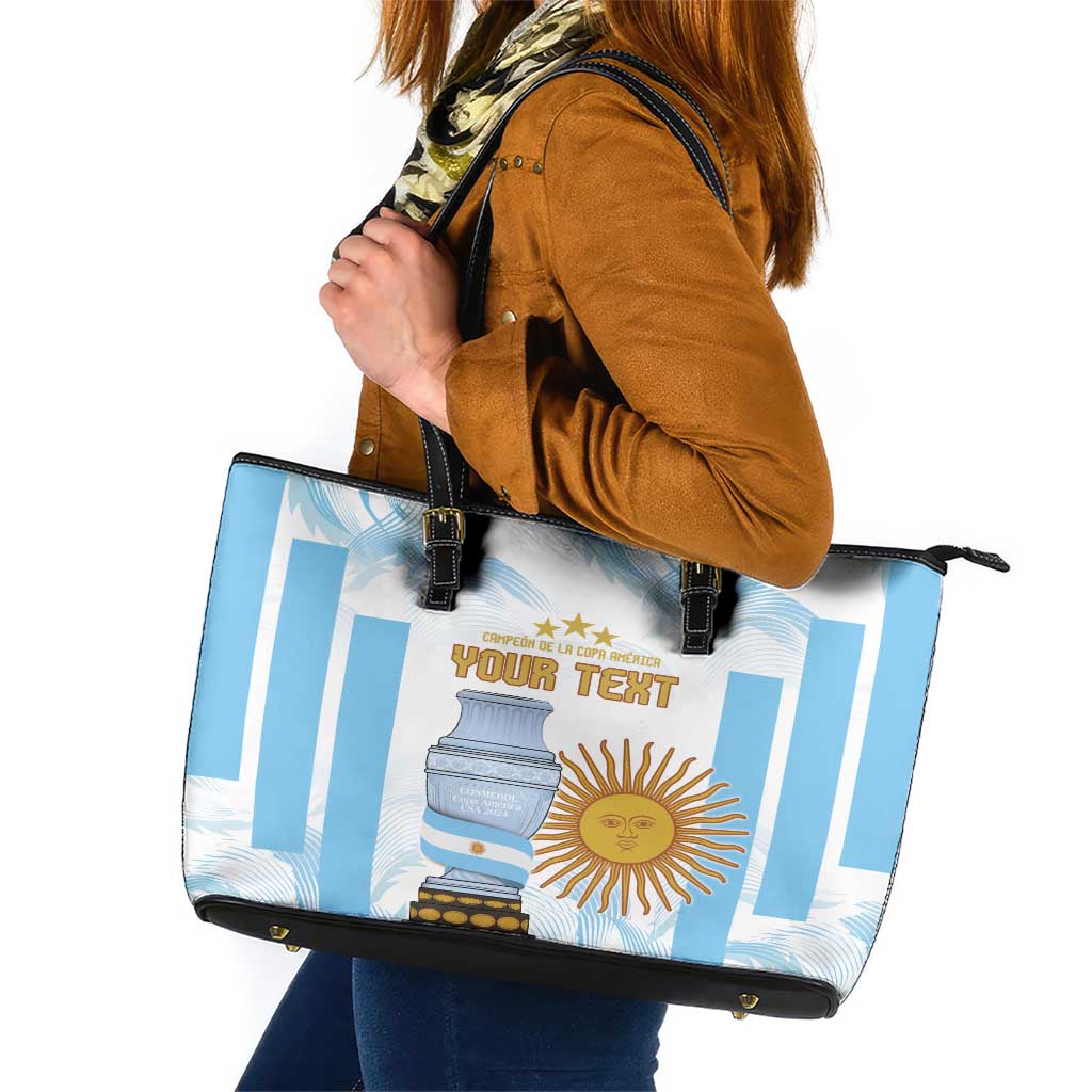 Argentina Champions Football Custom Leather Tote Bag Campeon de America LT9