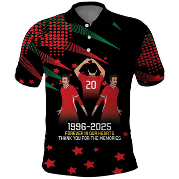 Portuguese Footballer Memorial Polo Shirt 1996-2025 Forever In Our Hearts LT9