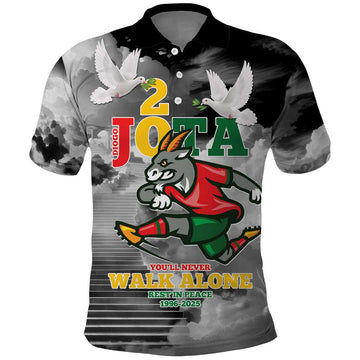 Portuguese Footballer Memorial Polo Shirt You'll Never Walk Alone Rest In Peace 1996-2025 LT9