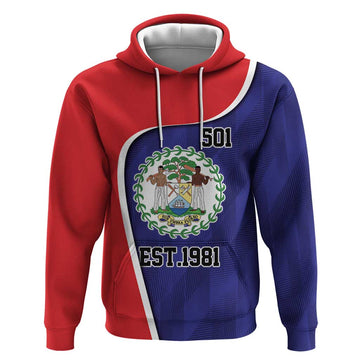 Belize Independence Day Hoodie Since 1981 September 21 LT9
