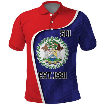 Belize Independence Day Polo Shirt Since 1981 September 21 LT9
