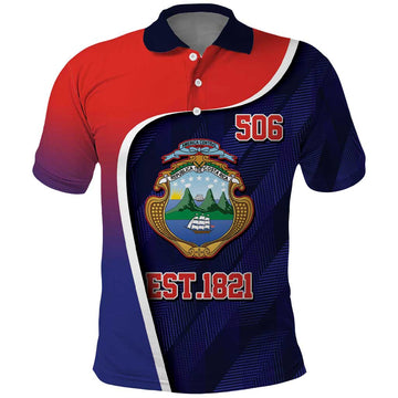 Costa Rica Independence Day Polo Shirt Since 1821 September 15 LT9