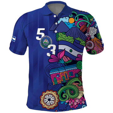 El Salvador Polo Shirt Beauty Local Inspired LT9