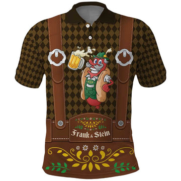 Frank & Stein Oktoberfest Polo Shirt Beer Festival German Bavarian LT9