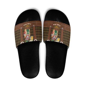 Frank & Stein Oktoberfest Slide Sandals Beer Festival German Bavarian LT9