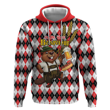 Oktoberfest Beaver Hoodie On My Wurst Behaviour LT9