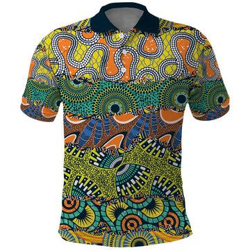 Africa Tribal Mixed Pattern Polo Shirt LT9