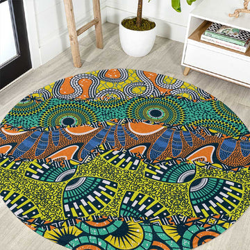 Africa Tribal Mixed Pattern Round Carpet LT9