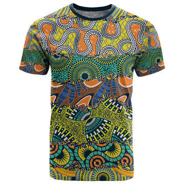 Africa Tribal Mixed Pattern T shirt LT9