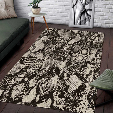 African Wild Animal Skins Area Rug Snake and Crocodile Mix Skin LT9