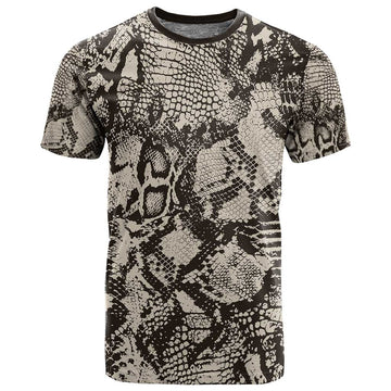 African Wild Animal Skins T shirt Snake and Crocodile Mix Skin LT9