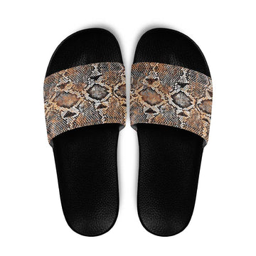 Wild Animal Skins Slide Sandals Vintage Snake Skin Pattern LT9