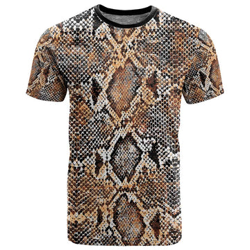 African Wild Animal Skins T shirt Vintage Snake Skin Pattern LT9