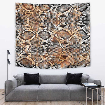 African Wild Animal Skins Tapestry Vintage Snake Skin Pattern LT9