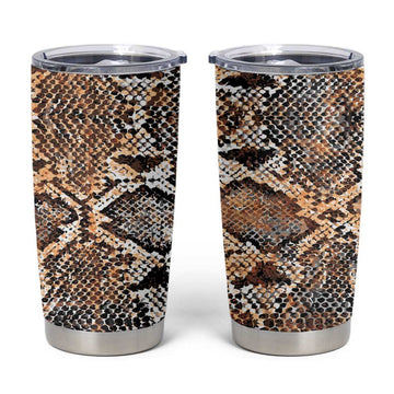 African Wild Animal Skins Tumbler Cup Vintage Snake Skin Pattern LT9