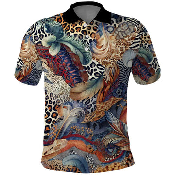 Wild Animal Skins Polo Shirt Unique Leopard Zebra And Snake Patterns LT9
