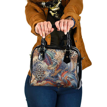 Wild Animal Skins Shoulder Handbag Unique Leopard Zebra And Snake Patterns LT9
