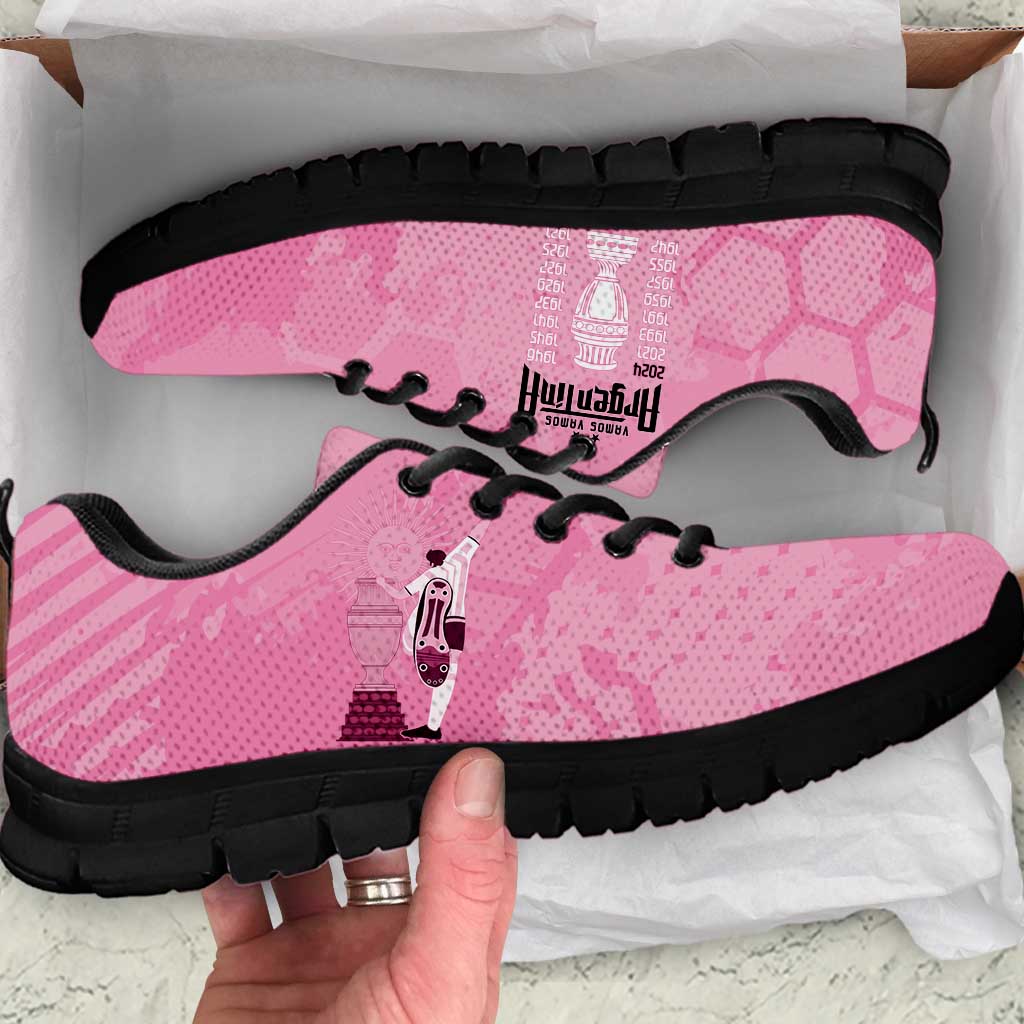 Argentina Football Sneakers Campeones De la Historia - Pink Style LT9