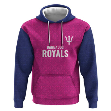 Caribbean Cricket Barbados Custom Hoodie Strike of the Tridents Pink Fury LT9